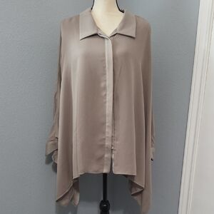 Elegant Taupe Women's Top